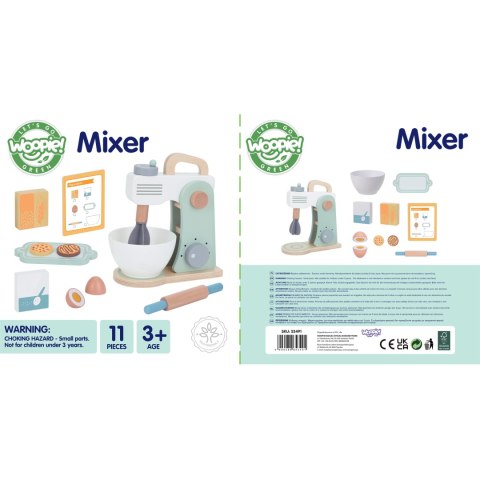 WOOPIE GREEN Drewniany Mikser Kuchenny Blender z Akcesoriami 11 el. WOOPIE GREEN Drewniany Mikser Kuchenny Blender z Akcesoriami 11 el.