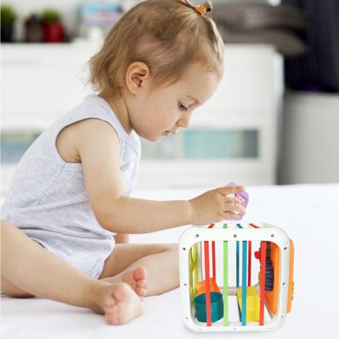 WOOPIE Kostka Edukacyjna Sorter 4w1 Kształty 18m+ WOOPIE Kostka Edukacyjna Sorter 4w1 Kształty 18m+